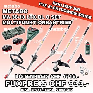 Metabo MA 36-18 LTX BL Q SET Multifunktionsantrieb