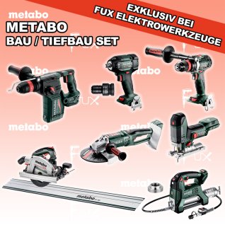 Metabo Bau / Tiefbau Set  9 SOLO