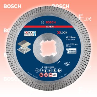 Bosch Expert  Hard Ceramic Diamanttrennscheibe X-LOCK 125 mm
