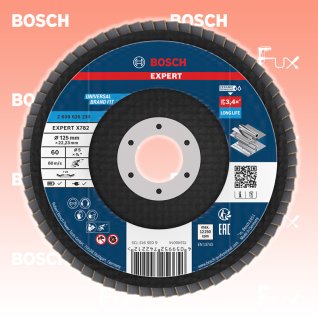 Bosch Expert Fächerschleifscheibe X782, ⌀ 125 mm, Korn  60