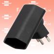 Winkeladapter drehbar bis 300° schwarz